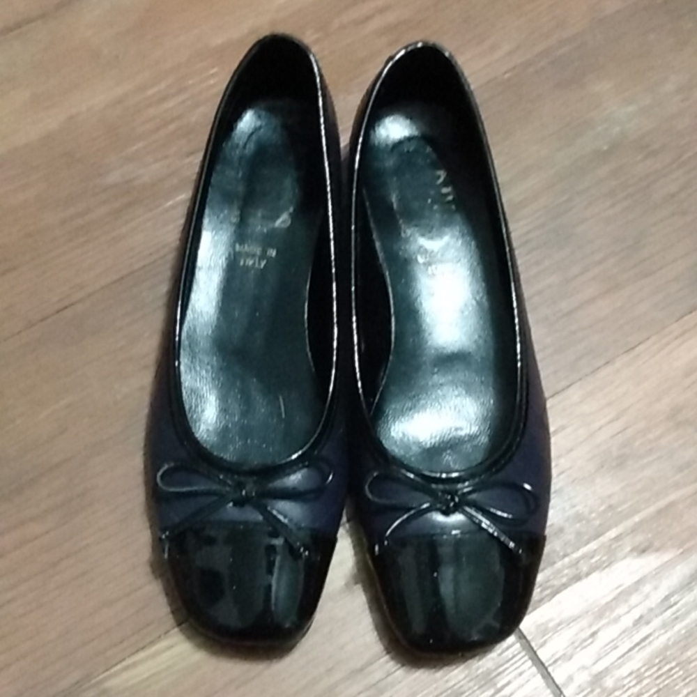 Purple Flat Quilted Shoes Ballet Size 38